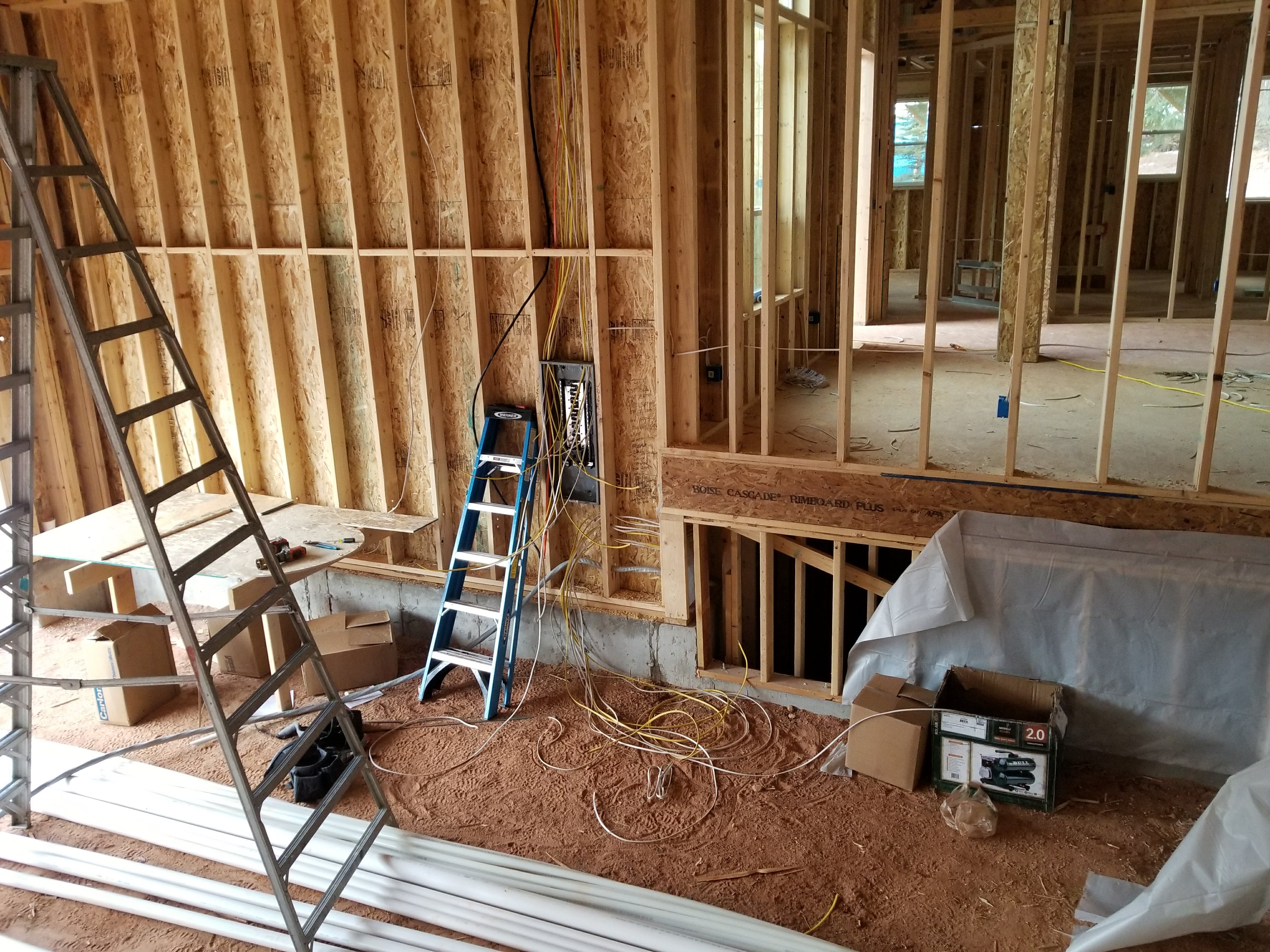 Professional Electrical Work Site